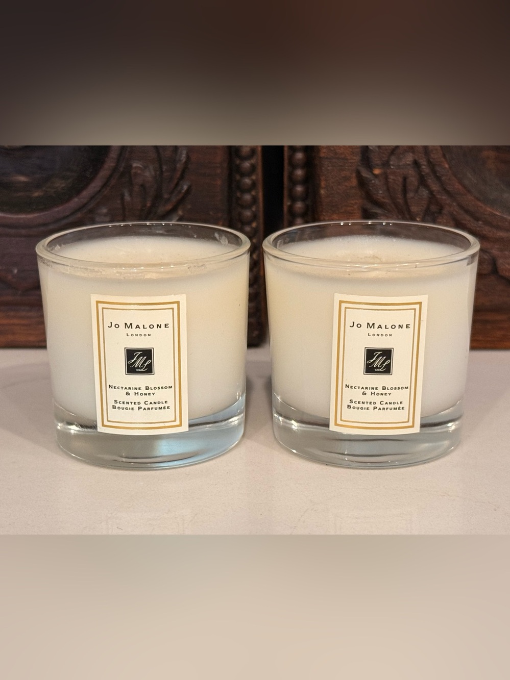 Jo Malone Nectarine Blossom & Honey Set of 2 Scented Candles NWOB